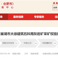 年產砂石980萬噸！安徽儲量超億噸大礦5億起拍